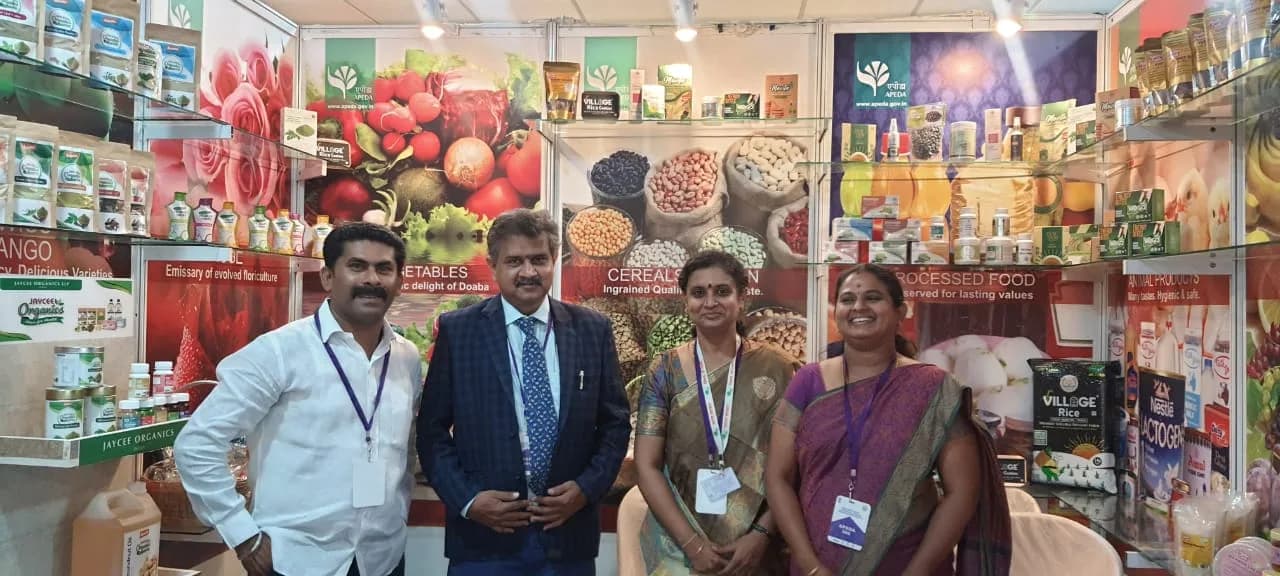 The MiracleTree stand at a food and agriculture trade fair
