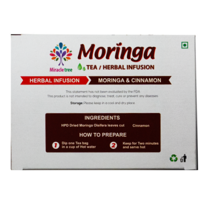 Moringa with Cinnamon Herbal Tea | 24 Tea Bags