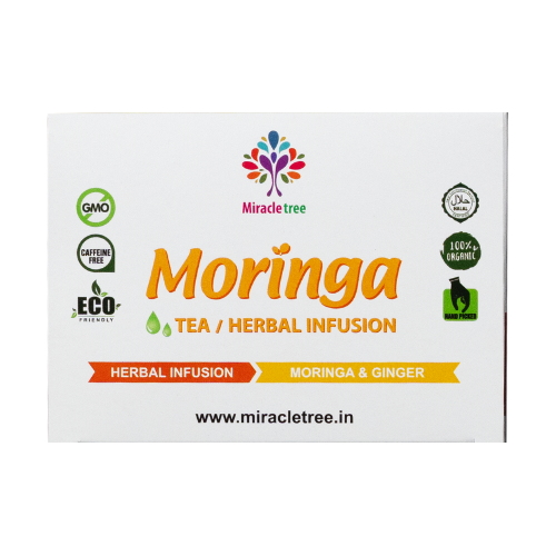 Moringa With Ginger Herbal Tea | 24 Tea Bags