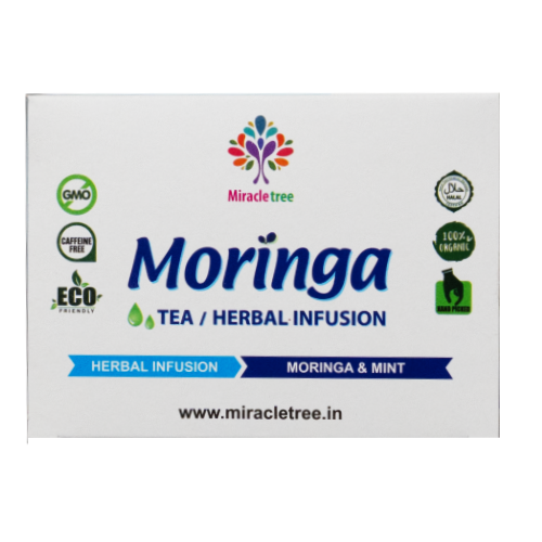 Moringa with Peppermint Herbal Tea | 24 Tea Bags