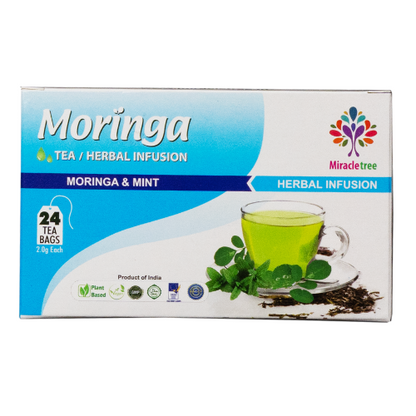 Moringa with Peppermint Herbal Tea | 24 Tea Bags