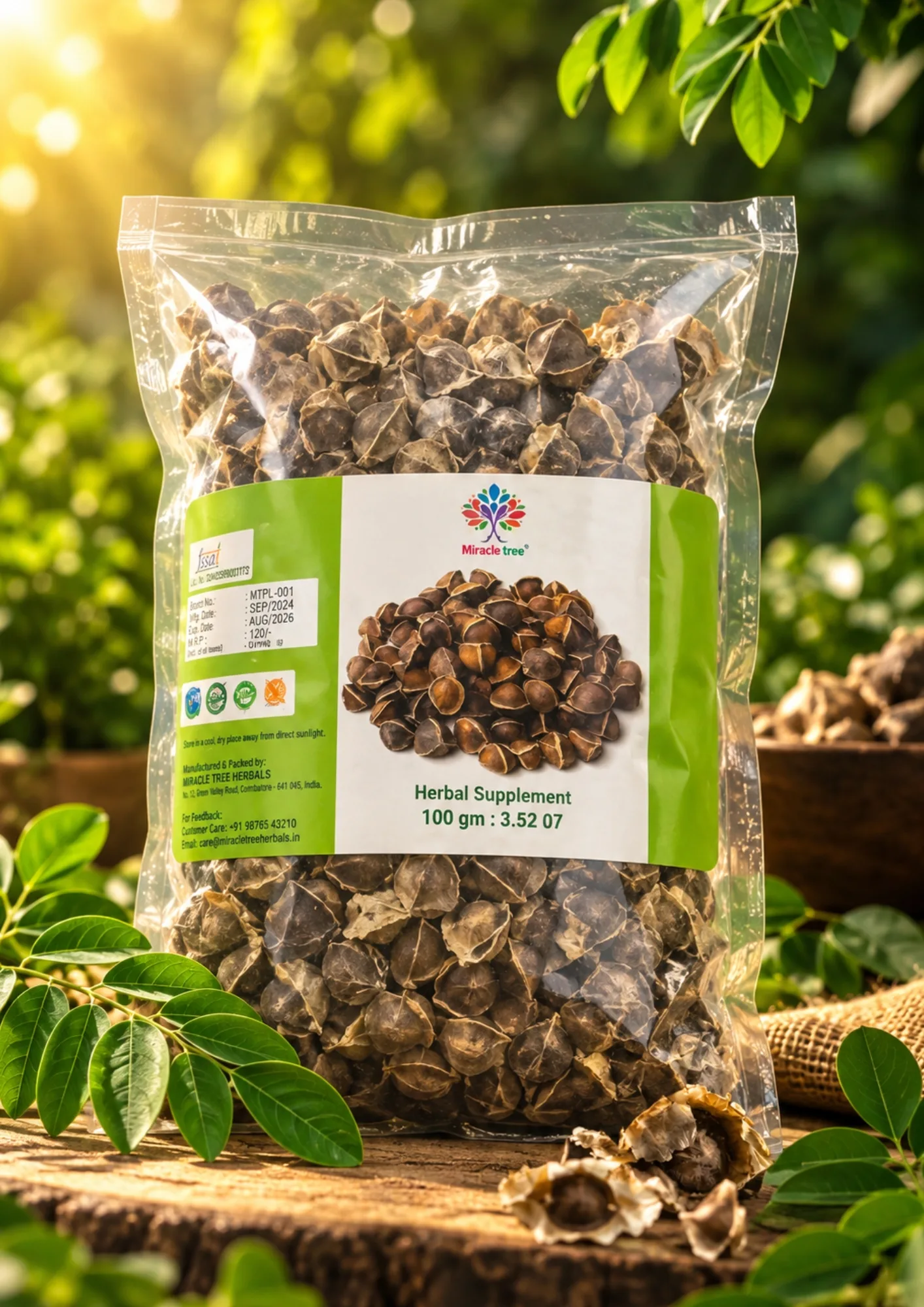 Moringa seed Wingless